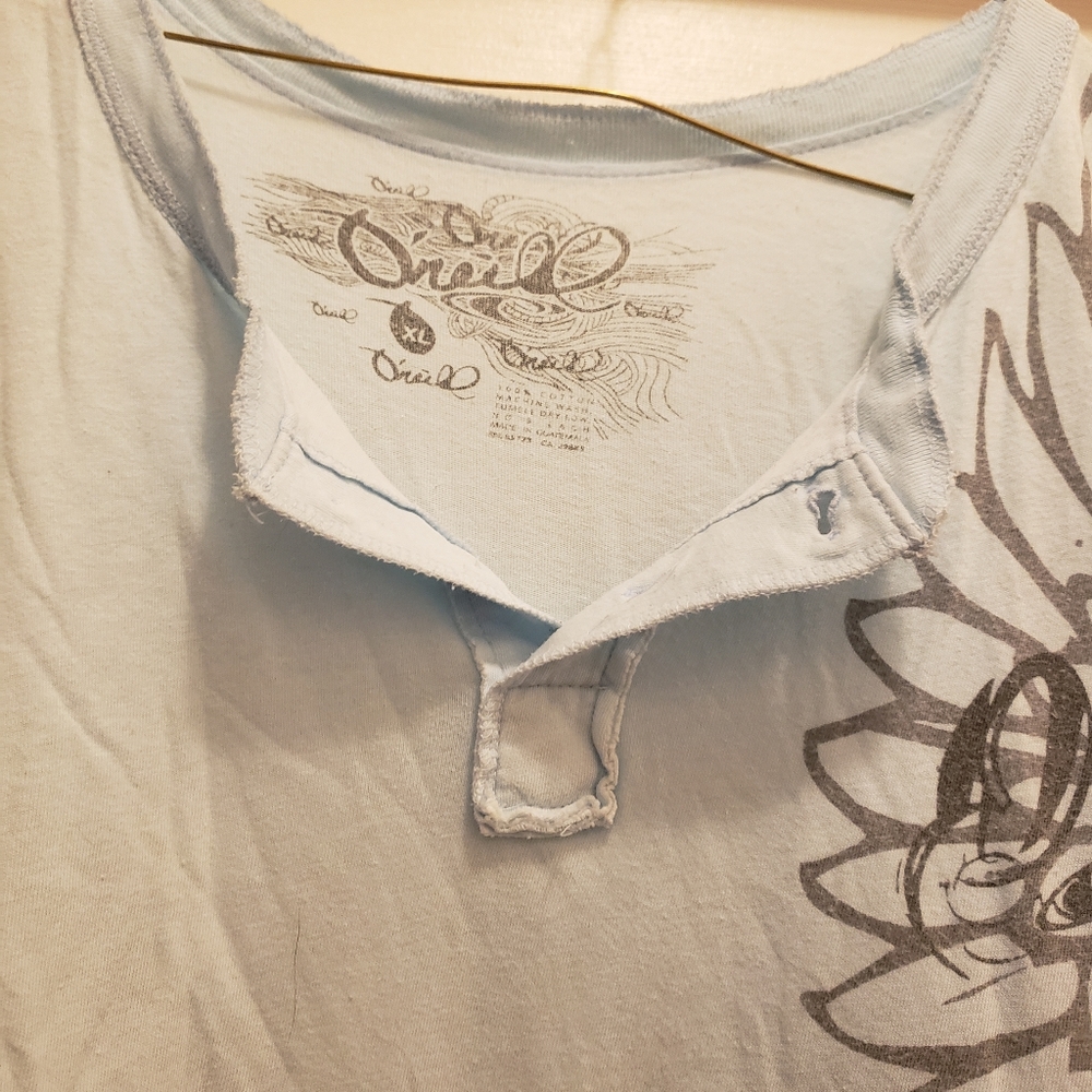 Mens Oneill 3 button tee - Picture 2 of 6